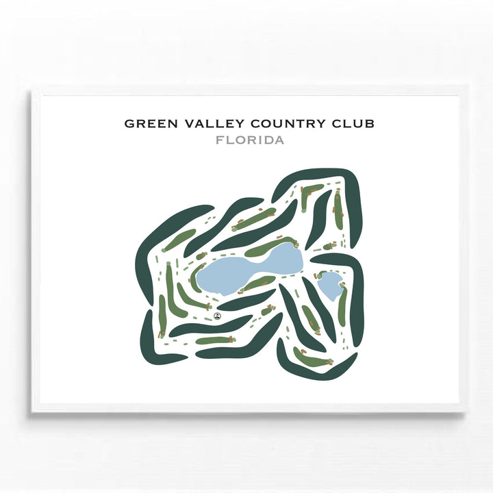 Green Valley Country Club, Florida - Printed Golf Courses