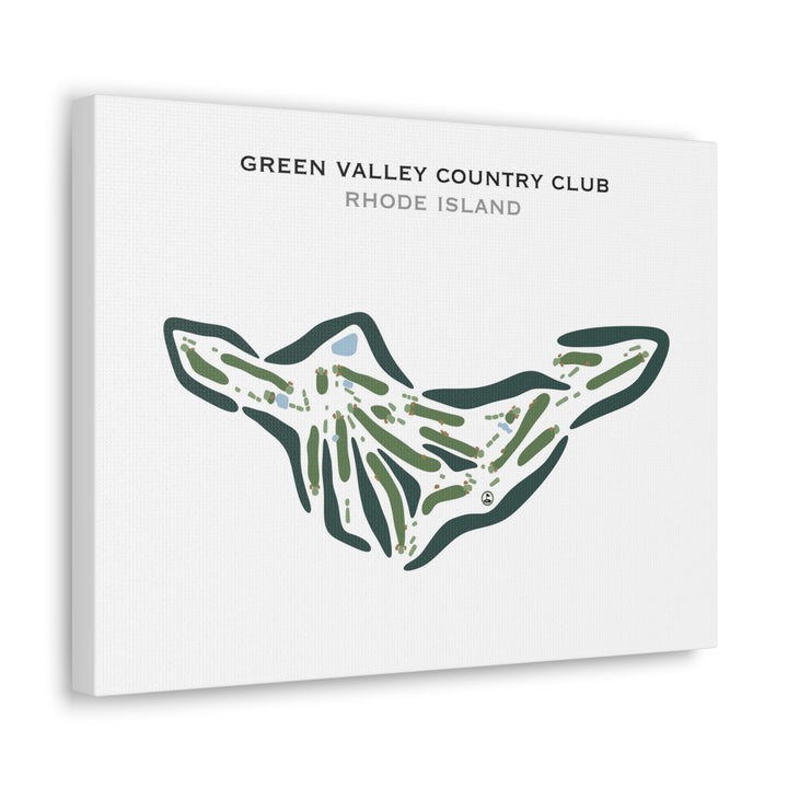 Green Valley Country Club, Rhode Island - Printed Golf Courses