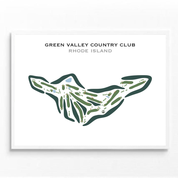 Green Valley Country Club, Rhode Island - Printed Golf Courses