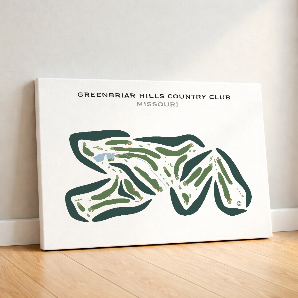 Greenbriar Hills Country Club, Missouri - Printed Golf Courses