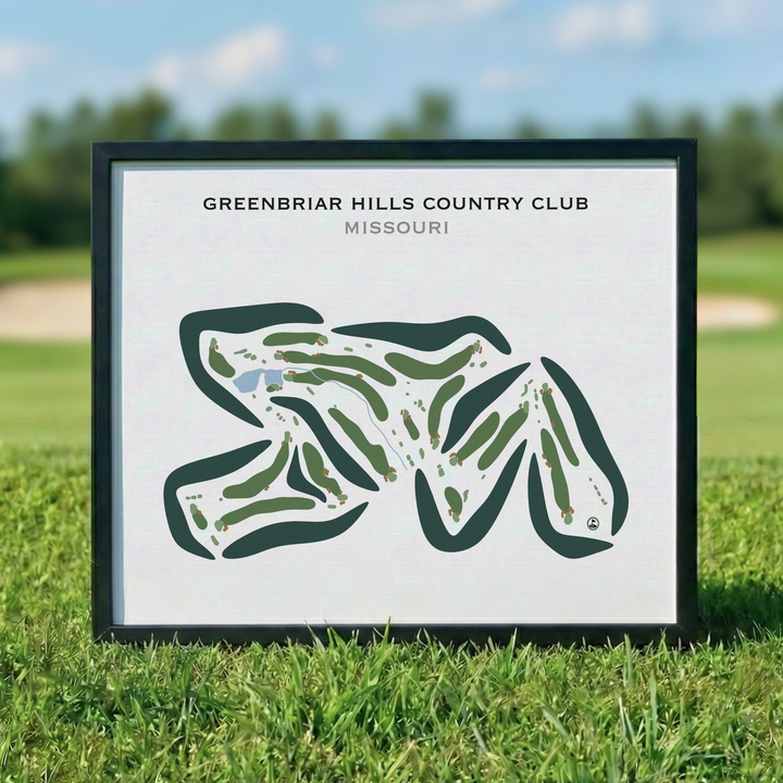 Greenbriar Hills Country Club, Missouri - Printed Golf Courses