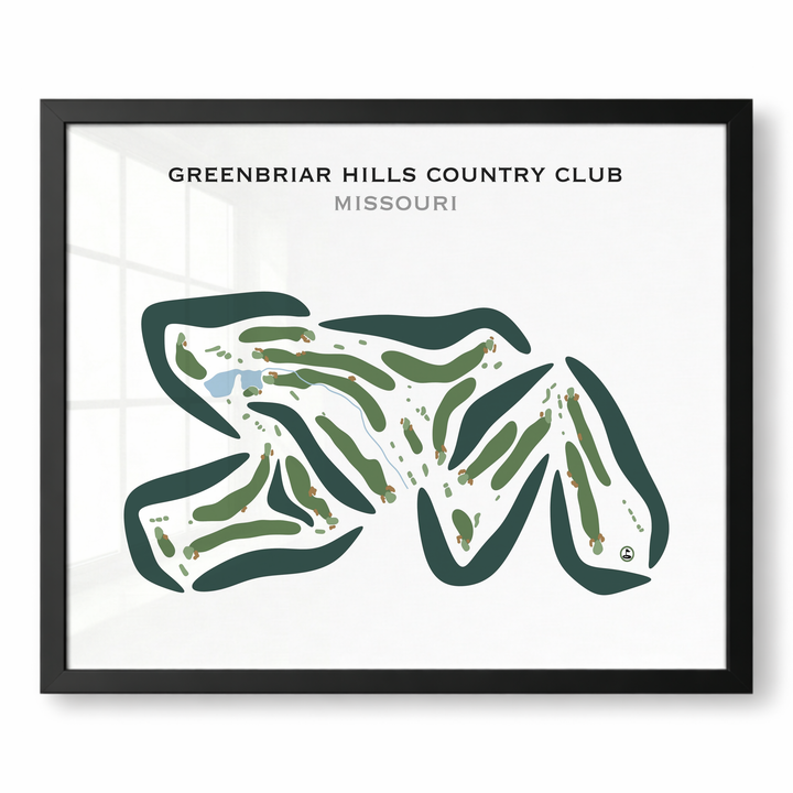 Greenbriar Hills Country Club, Missouri - Printed Golf Courses