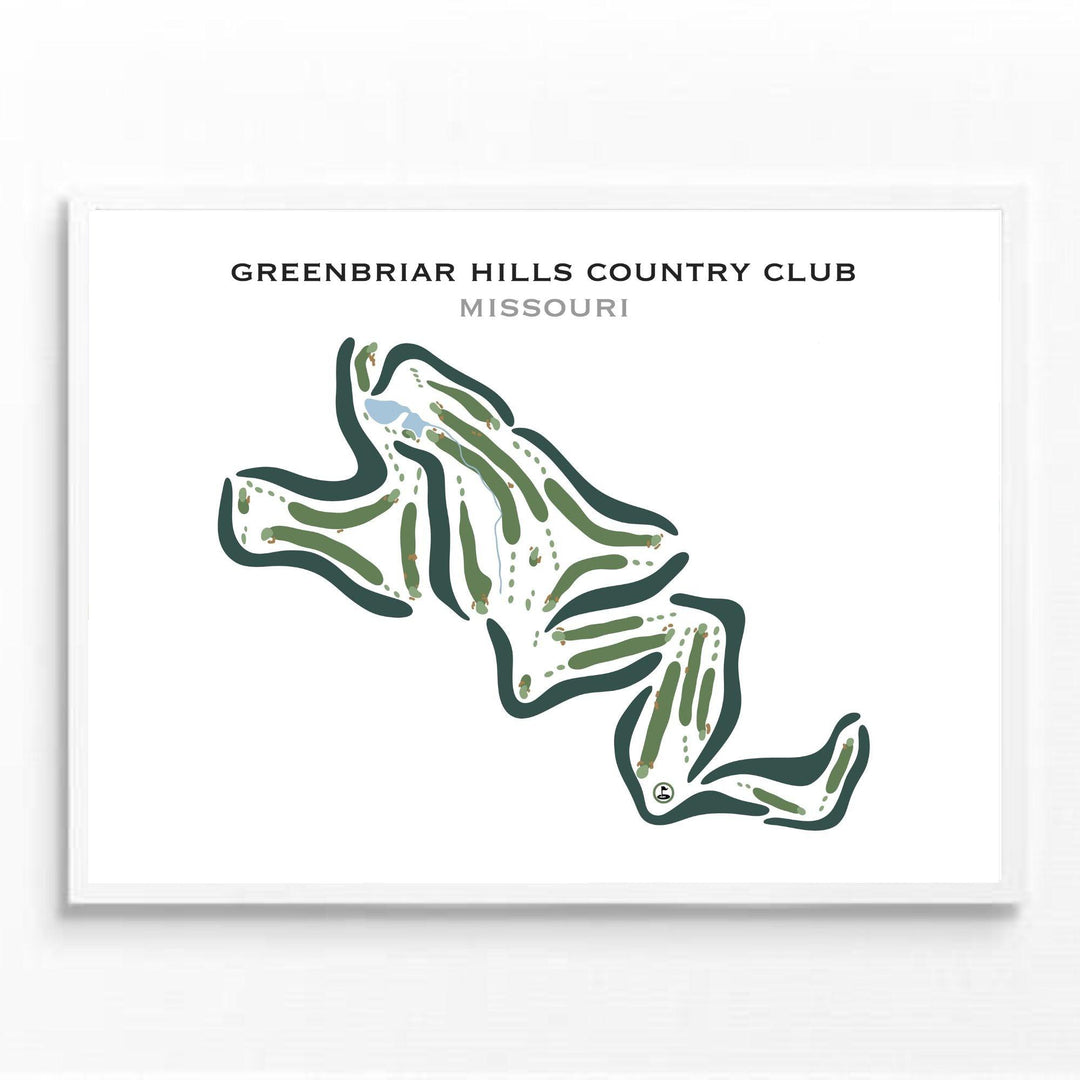 Greenbriar Hills Country Club, Missouri - Printed Golf Courses - Golf Course Prints