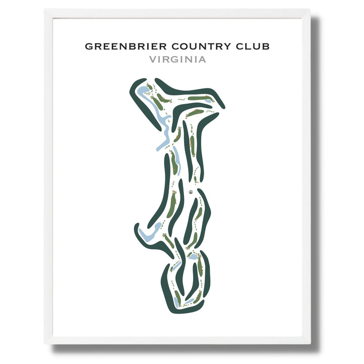 Greenbrier Country Club, Virginia - Printed Golf Courses