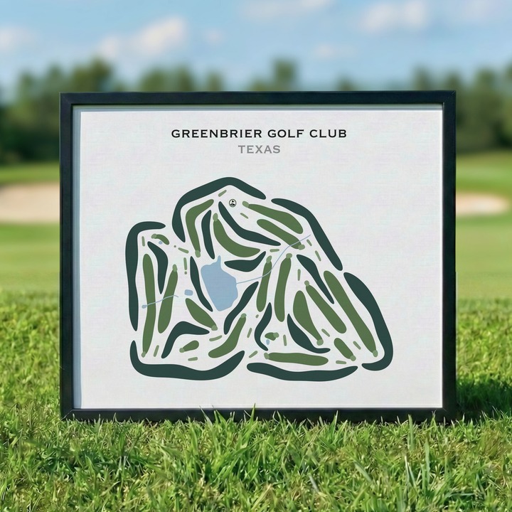 Greenbrier Golf Club, Texas - Printed Golf Courses