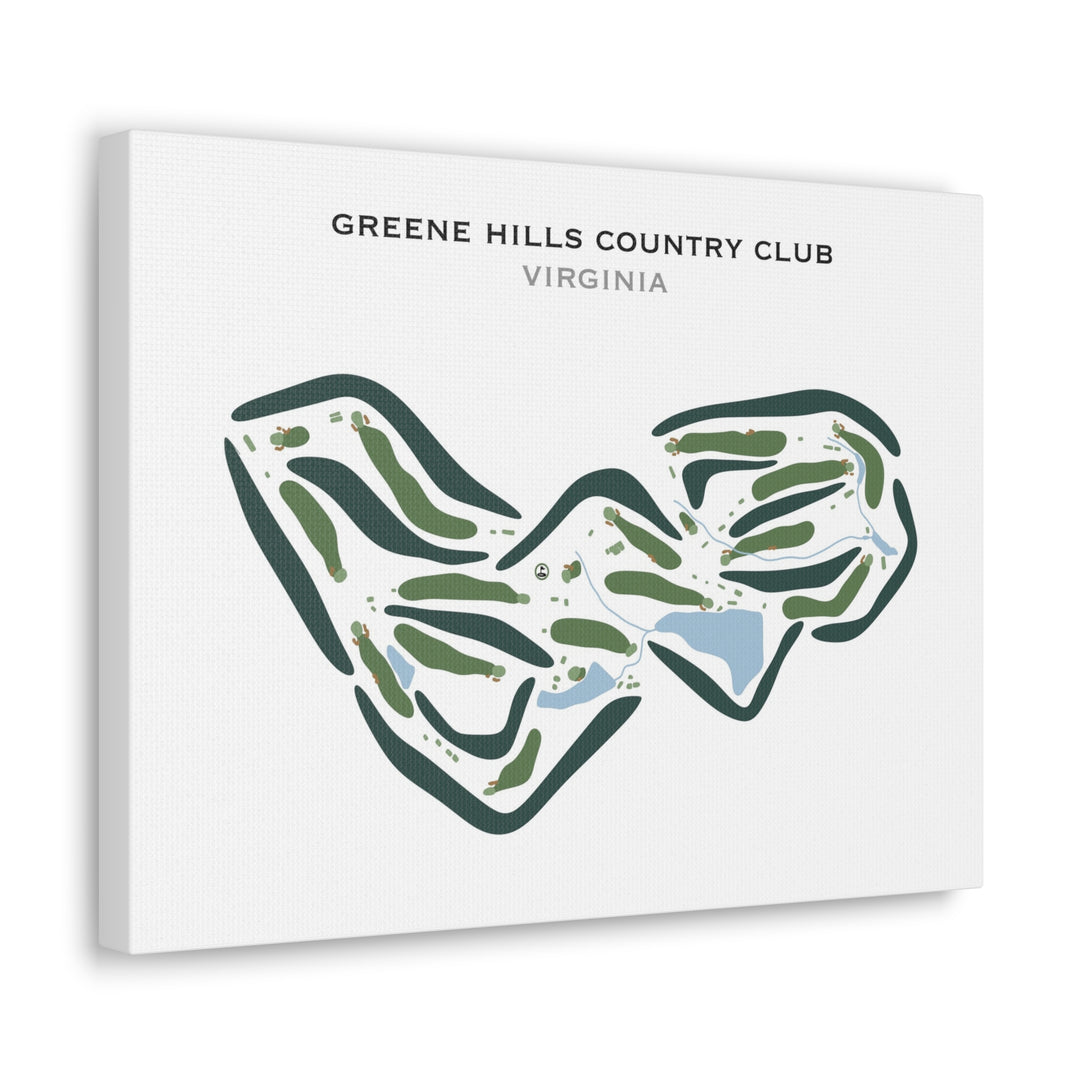 Greene Hills Country Club, Virginia - Printed Golf Courses