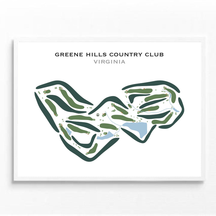 Greene Hills Country Club, Virginia - Printed Golf Courses