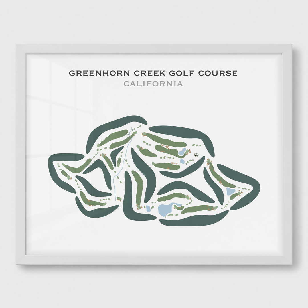 Greenhorn Creek Golf Course, California - Printed Golf Courses