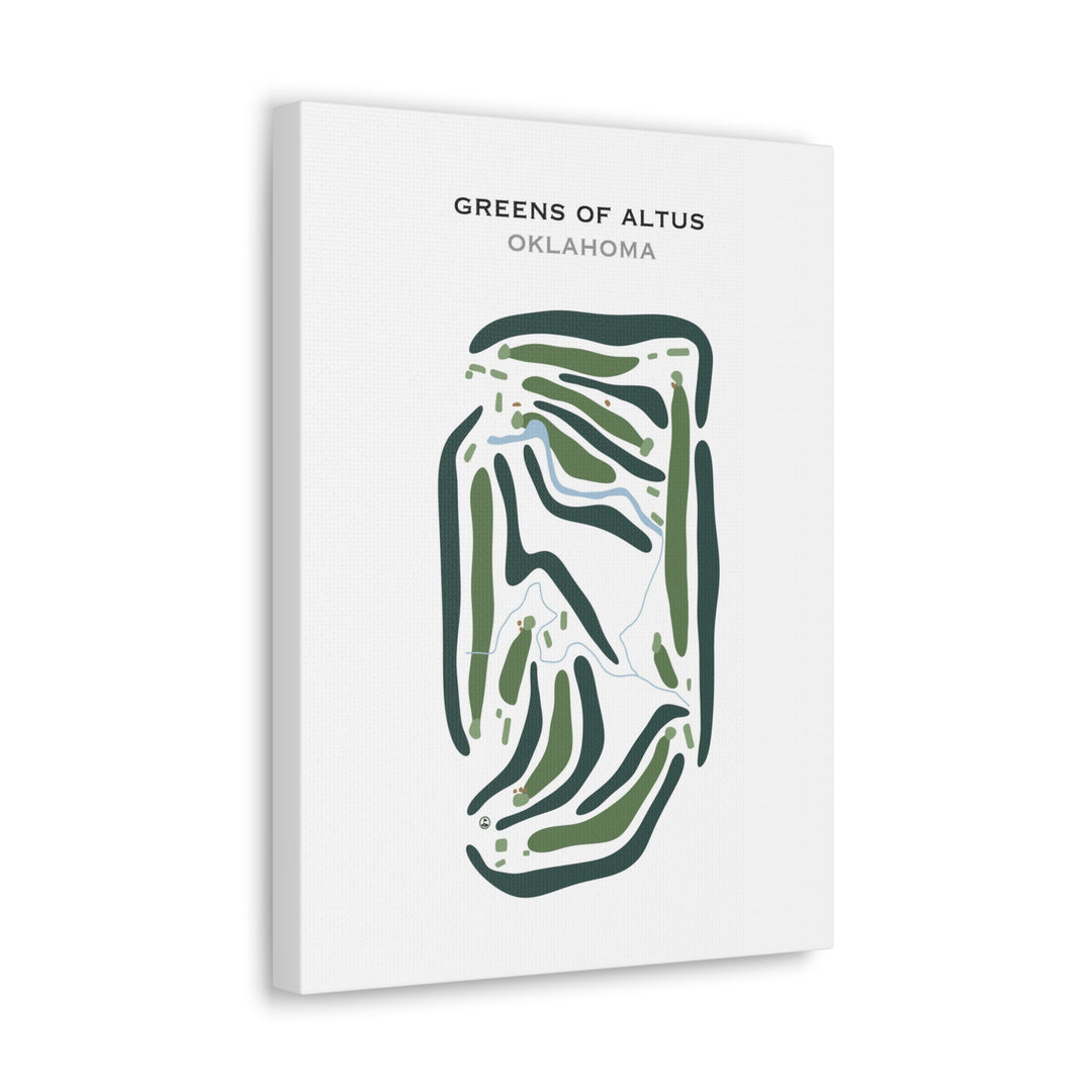 Greens of Altus, Oklahoma - Printed Golf Courses