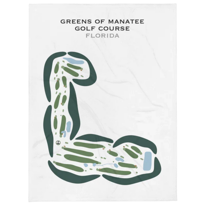 Greens of Manatee Golf Course, Florida - Printed Golf Courses