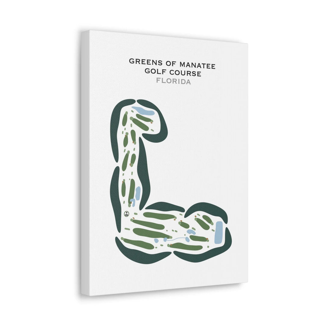 Greens of Manatee Golf Course, Florida - Printed Golf Courses
