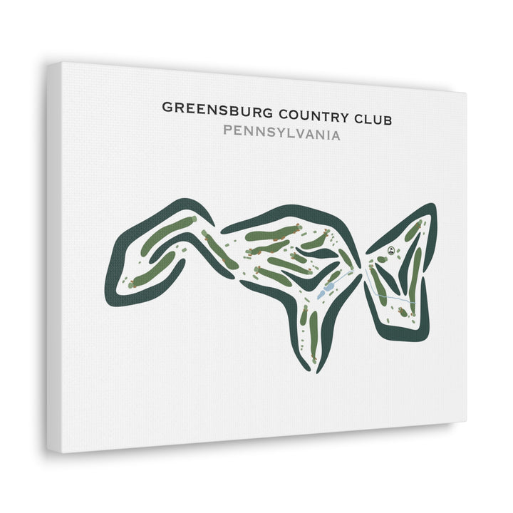 Greensburg Country Club, Pennsylvania - Printed Golf Courses