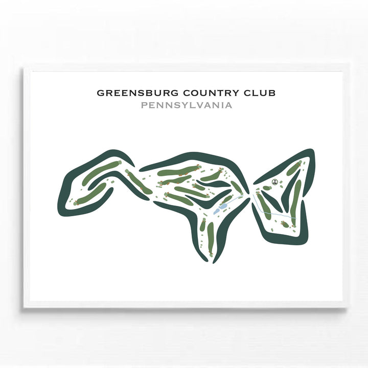 Greensburg Country Club, Pennsylvania - Printed Golf Courses