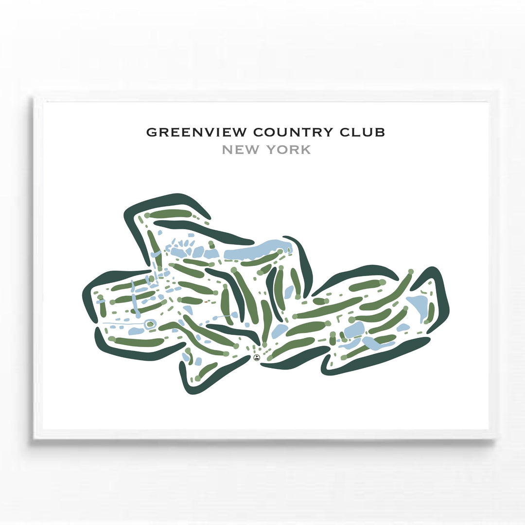 Greenview Country Club, New York - Printed Golf Courses