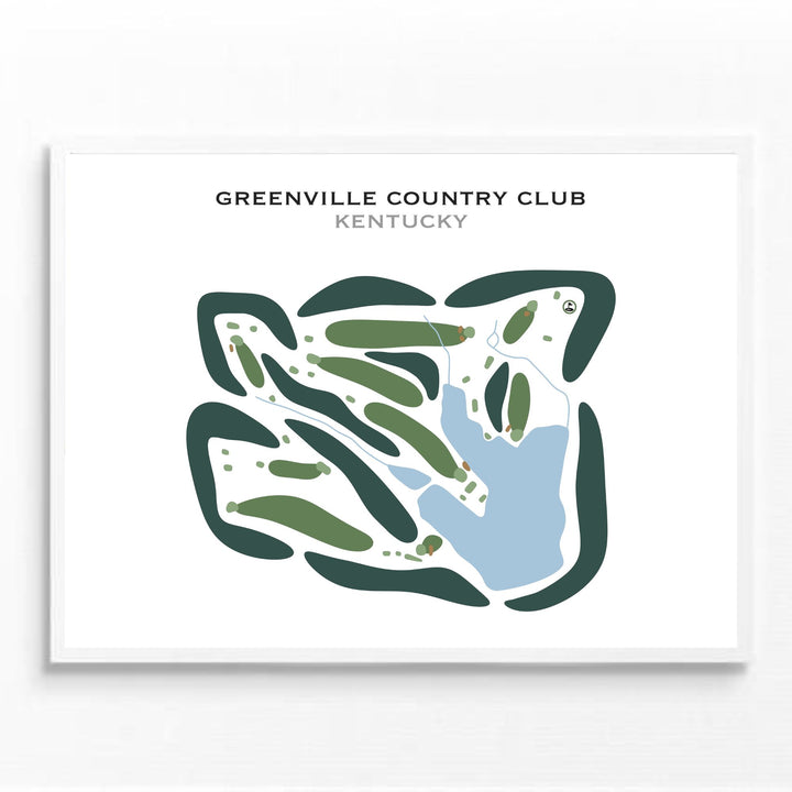 Greenville Country Club, Kentucky - Printed Golf Courses