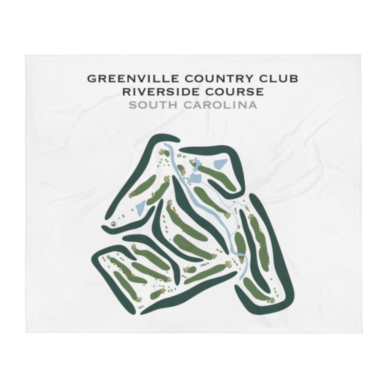 Greenville Country Club - Riverside Course, South Carolina - Printed Golf Courses