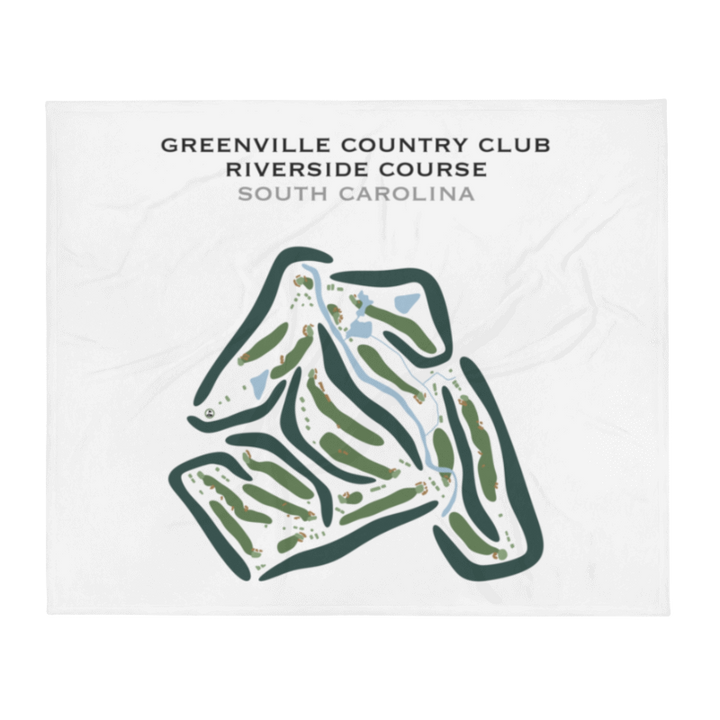 Greenville Country Club - Riverside Course, South Carolina - Printed Golf Courses