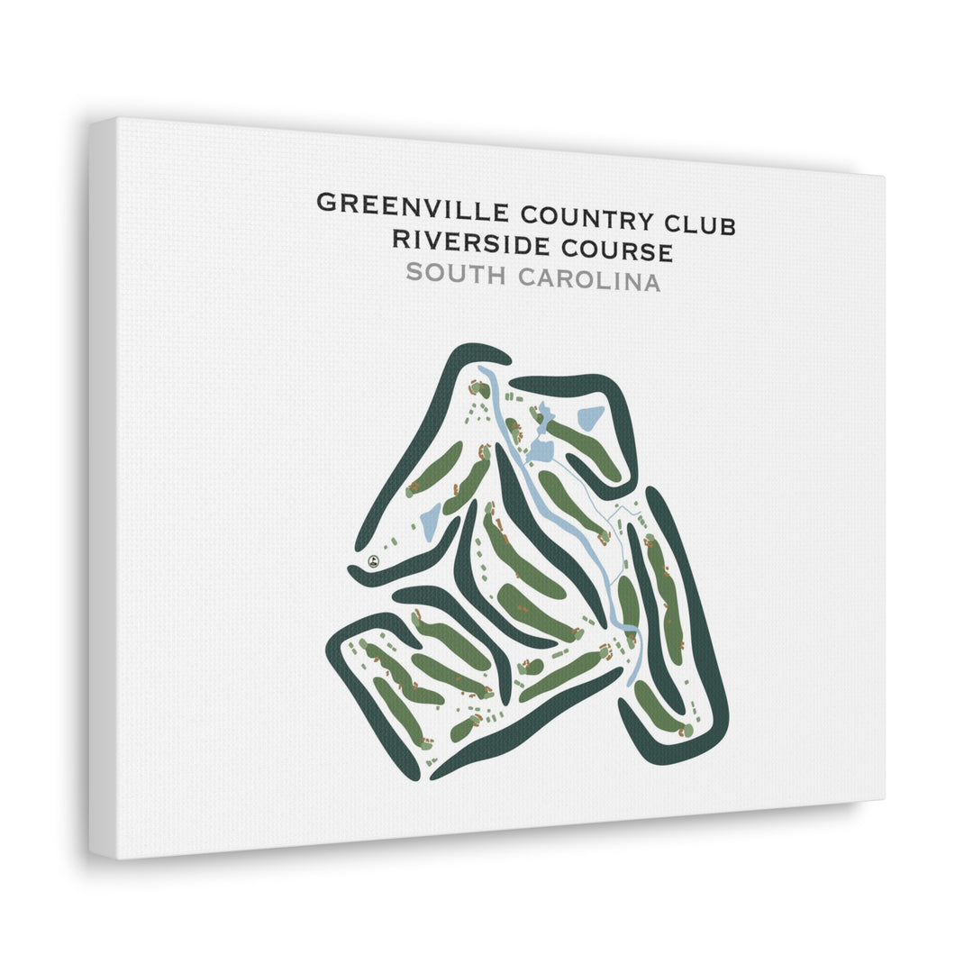 Greenville Country Club - Riverside Course, South Carolina - Printed Golf Courses