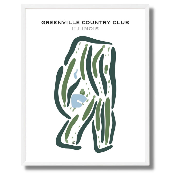 Greenville Country Club, Illinois - Printed Golf Courses - Golf Course Prints