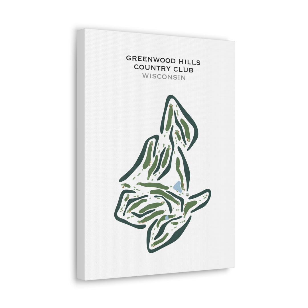 Greenwood Hills Country Club, Wisconsin - Printed Golf Courses