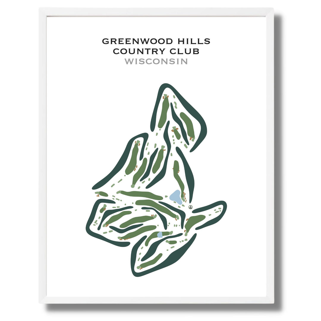 Greenwood Hills Country Club, Wisconsin - Printed Golf Courses