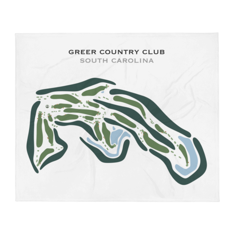 Greer Country Club, South Carolina - Printed Golf Courses