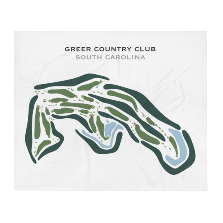 Greer Country Club, South Carolina - Printed Golf Courses