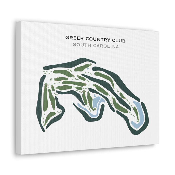 Greer Country Club, South Carolina - Printed Golf Courses