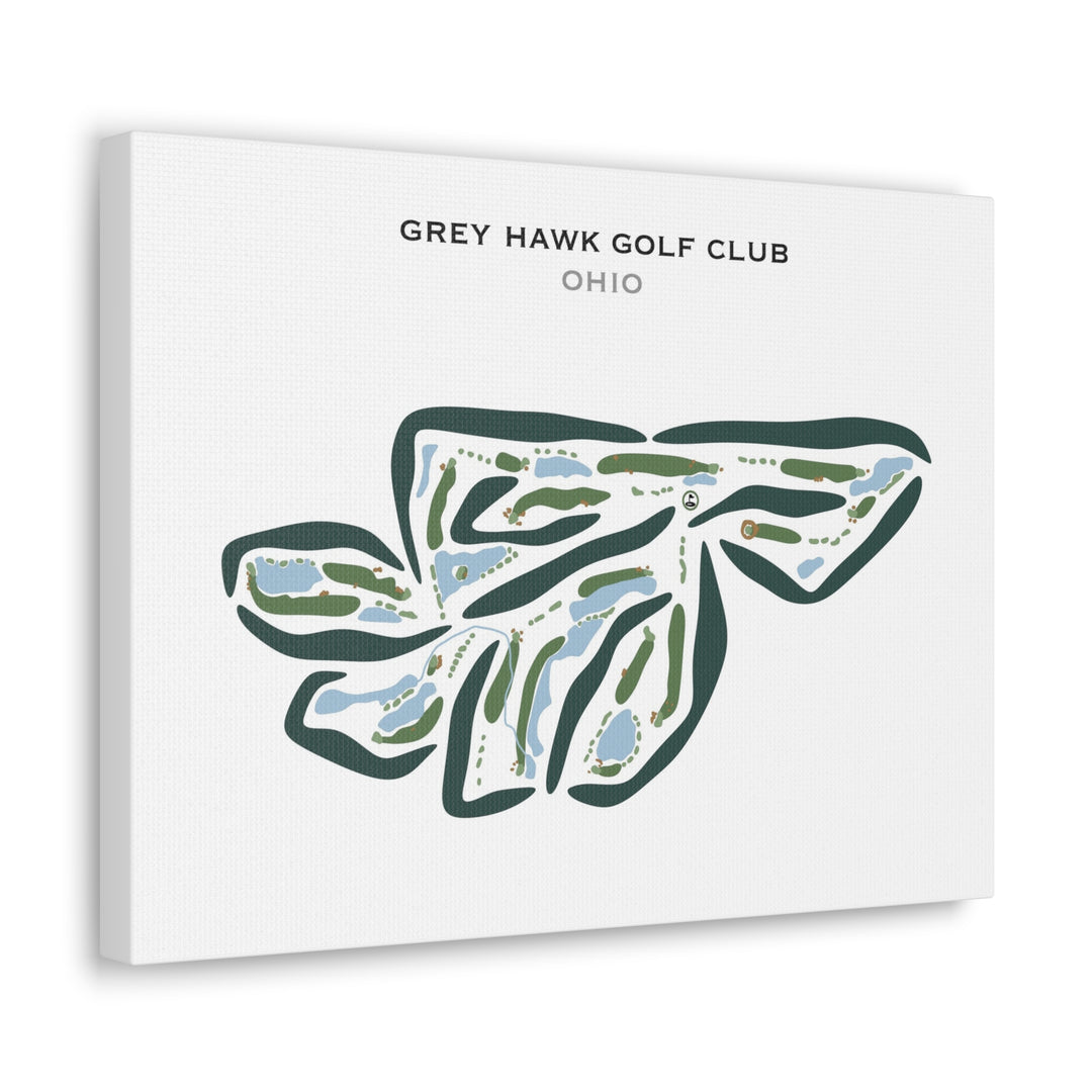 Grey Hawk Golf Club, Ohio - Printed Golf Courses