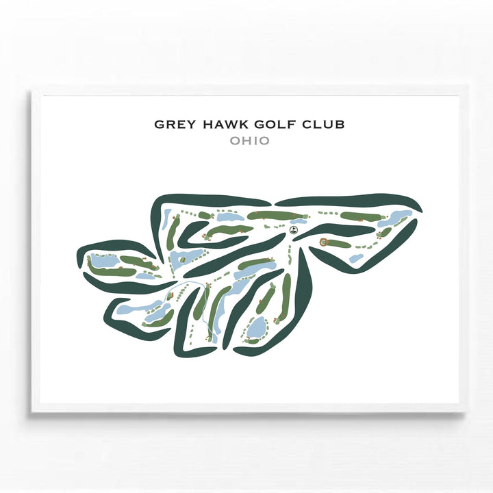 Grey Hawk Golf Club, Ohio - Printed Golf Courses