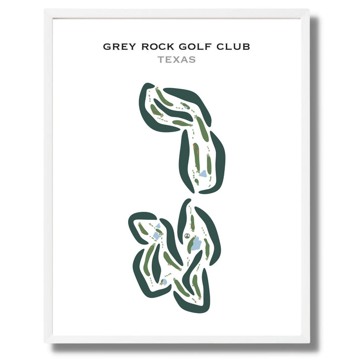 Grey Rock Golf Club, Texas - Printed Golf Courses