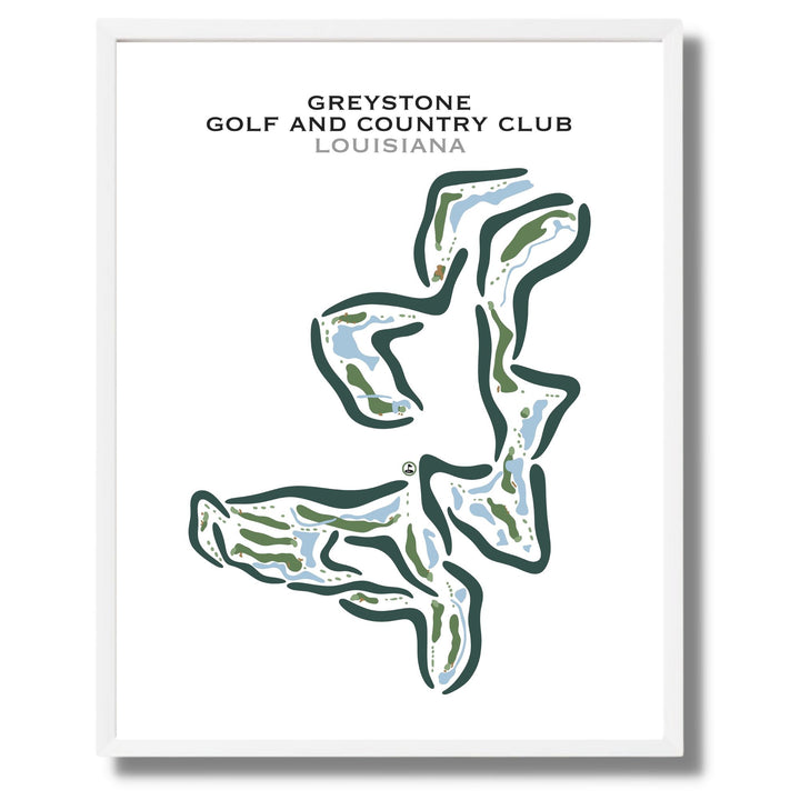 Greystone Golf & Country Club, Louisiana - Printed Golf Courses