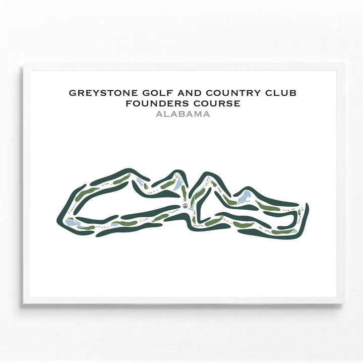 Greystone Golf & Country Club - Founders Course, Alabama - Printed Golf Course