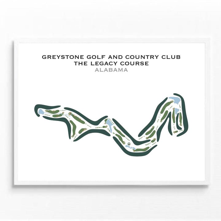 Greystone Golf & Country Club - The Legacy Course, Alabama - Printed Golf Course