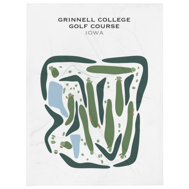 Grinnell College Golf Course, Iowa - Printed Golf Courses