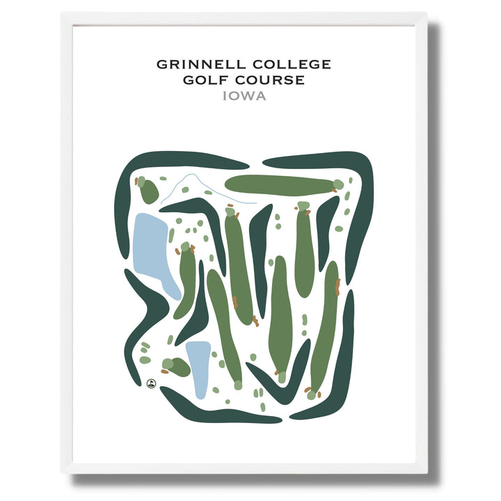 Grinnell College Golf Course, Iowa - Printed Golf Courses