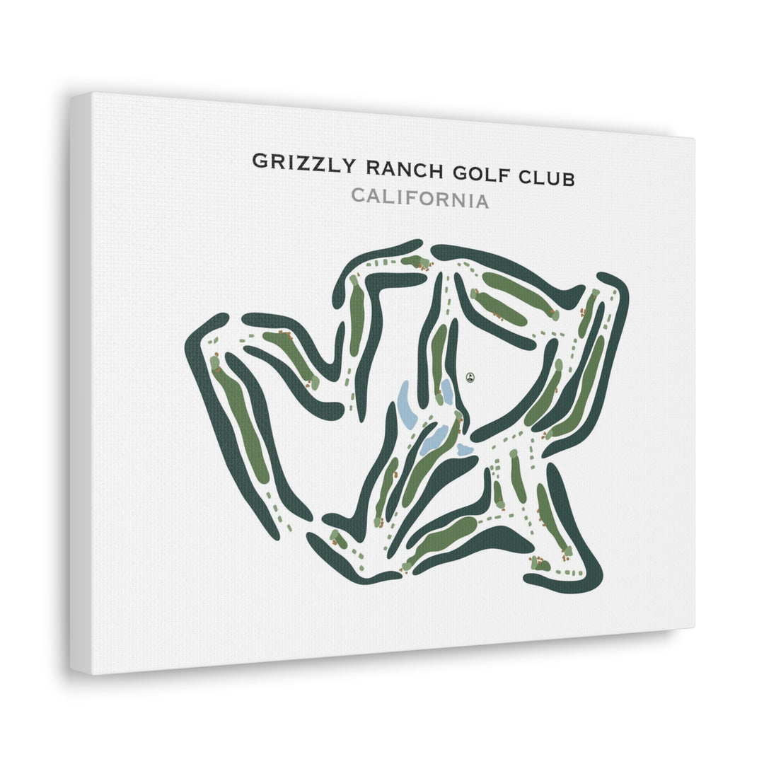 Grizzly Ranch Golf Club, California - Printed Golf Course