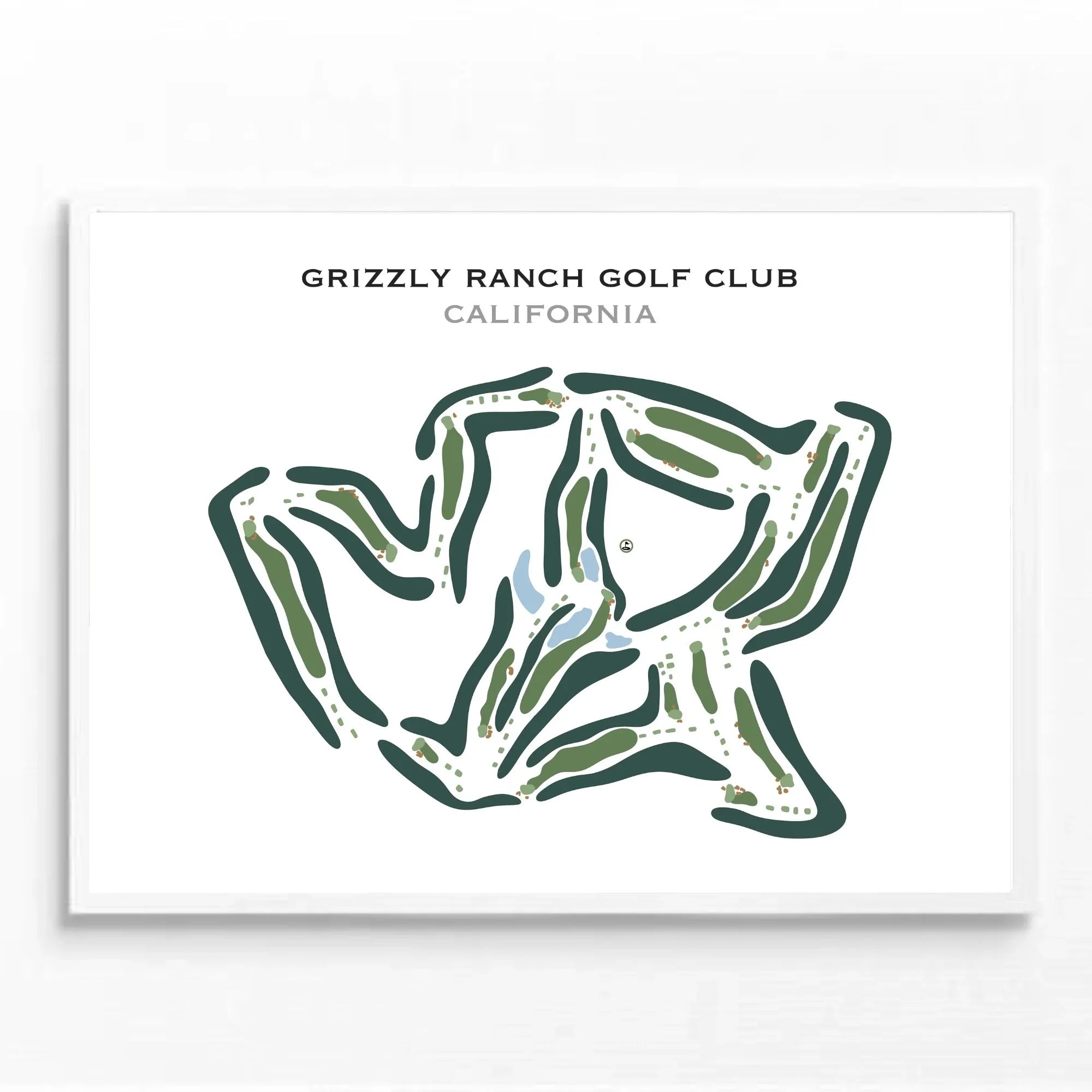 Buy the best printed golf course Grizzly Ranch Golf Club, California