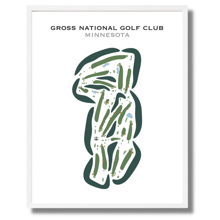 Gross National Golf Club, Minnesota - Printed Golf Courses