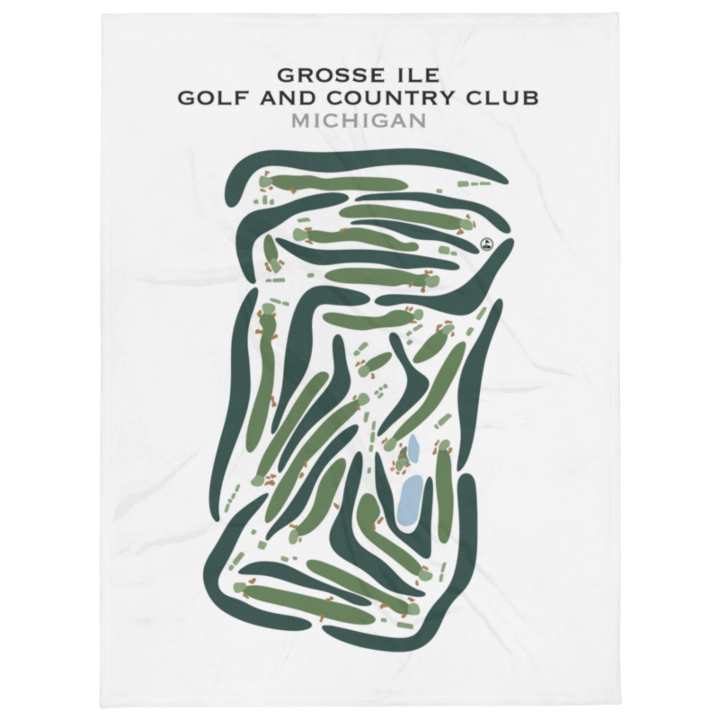 Grosse Ile Golf & Country Club, Michigan - Printed Golf Courses