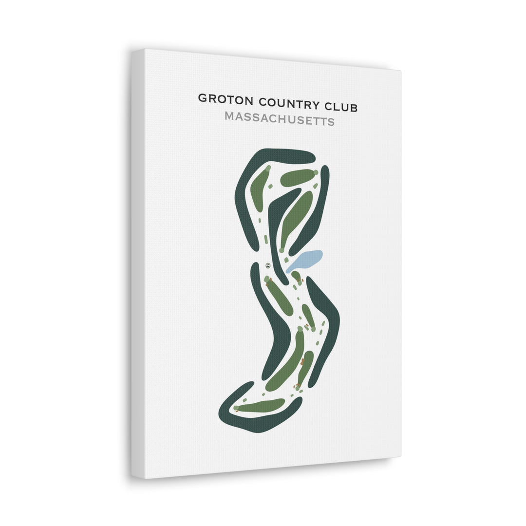 Groton Country Club, Massachusetts - Printed Golf Courses