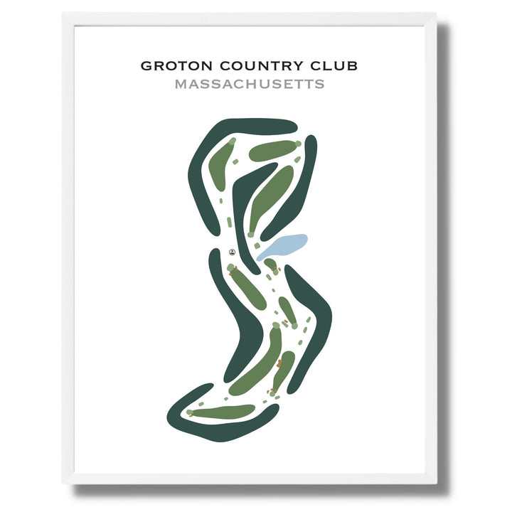 Groton Country Club, Massachusetts - Printed Golf Courses