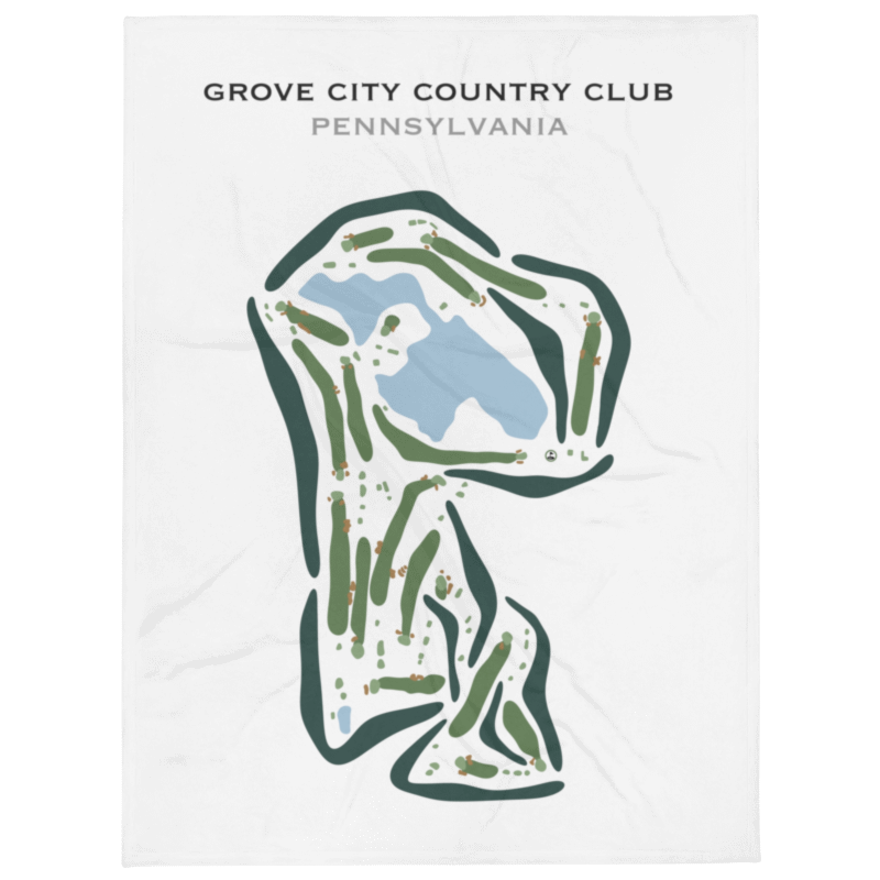 Grove City Country Club, Pennsylvania - Printed Golf Courses