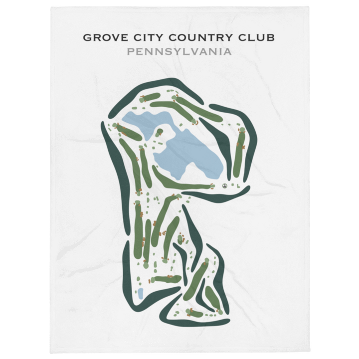 Grove City Country Club, Pennsylvania - Printed Golf Courses