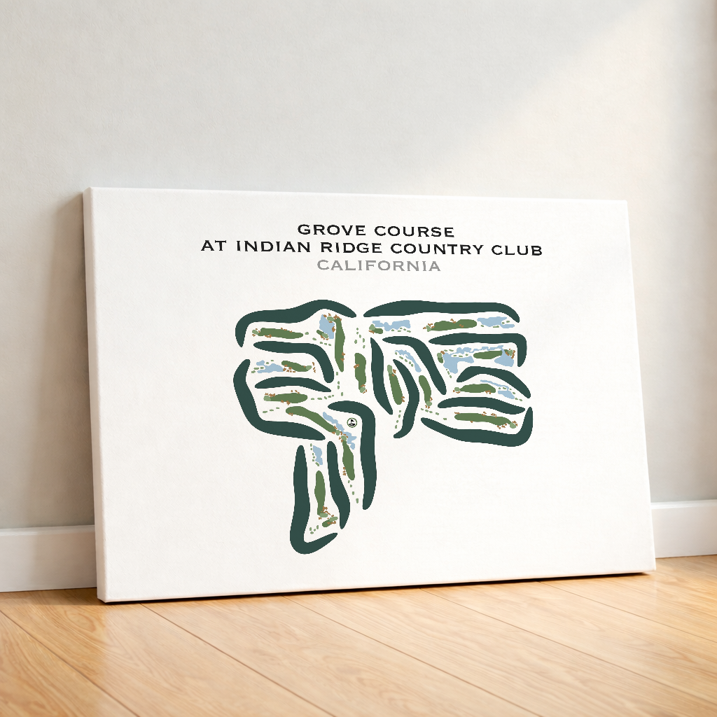 Grove Course at Indian Ridge Country Club, California - Printed Golf Courses