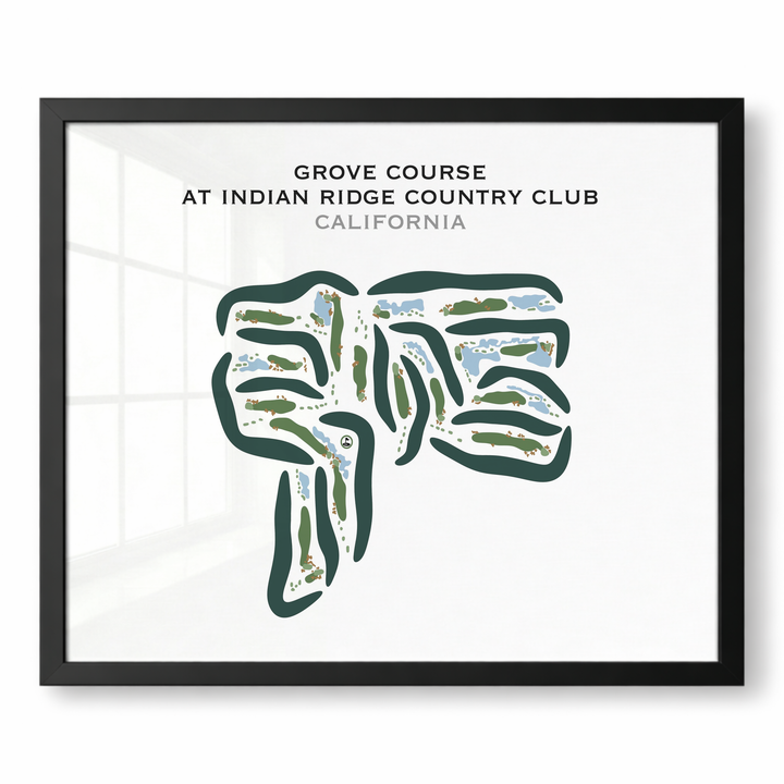 Grove Course at Indian Ridge Country Club, California - Printed Golf Courses