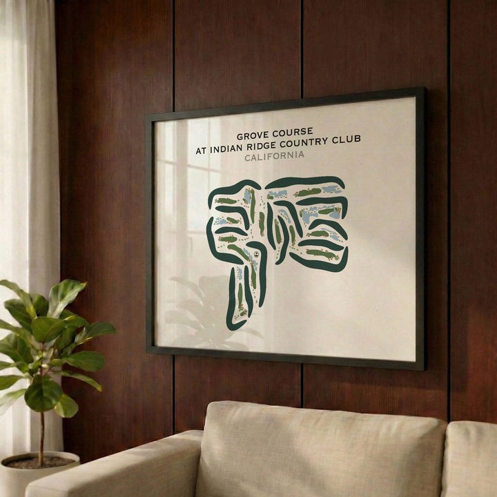 Grove Course at Indian Ridge Country Club, California - Printed Golf Courses