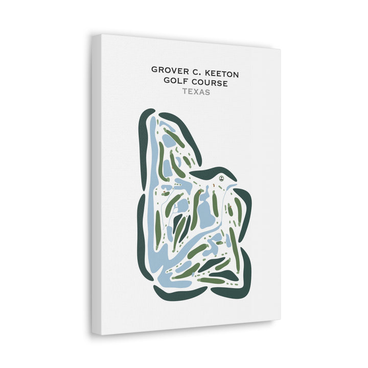 Grover C. Keeton Golf Course, Texas - Printed Golf Courses