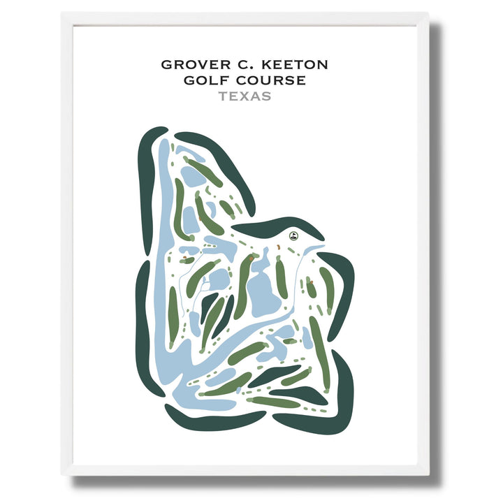 Grover C. Keeton Golf Course, Texas - Printed Golf Courses