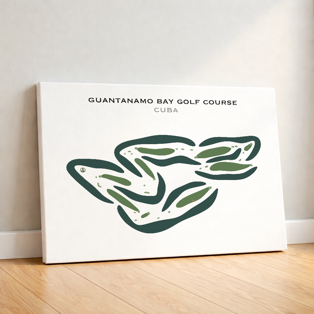 Guantanamo Bay Golf Course, Cuba - Printed Golf Courses